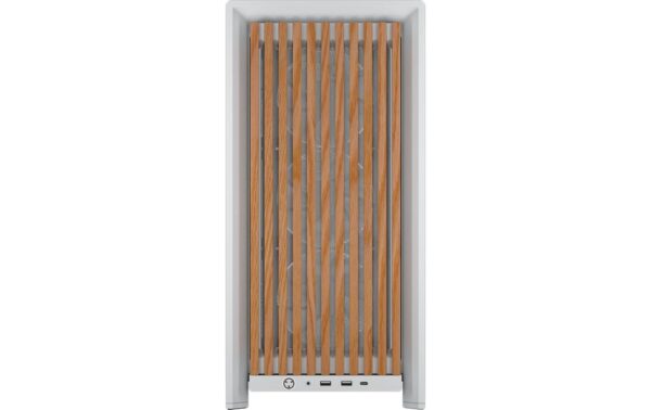 Corsair, PC-Gehäuse 4000D Wood Weiss, Eiche 1x 3.5, 2x 2.5, 2x USB-A, 2x USB-C