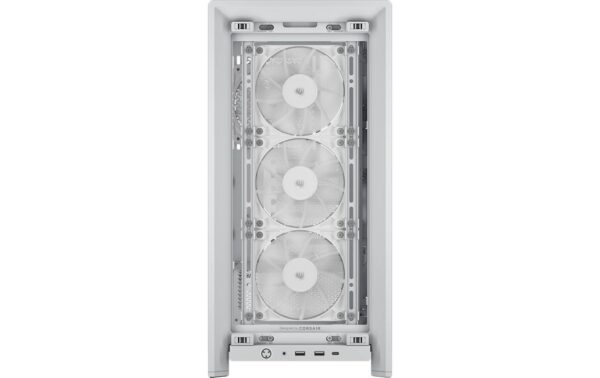 Corsair, PC-Gehäuse 4000D Wood Weiss, Eiche 1x 3.5, 2x 2.5, 2x USB-A, 2x USB-C