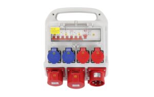Schönenberger Schöneberger Baustromverteiler 32A mit FI 1xCEE32/5 | 1xCEE16/5 | 2xT23 | 2xT25 kaufen | Mediatech.ch