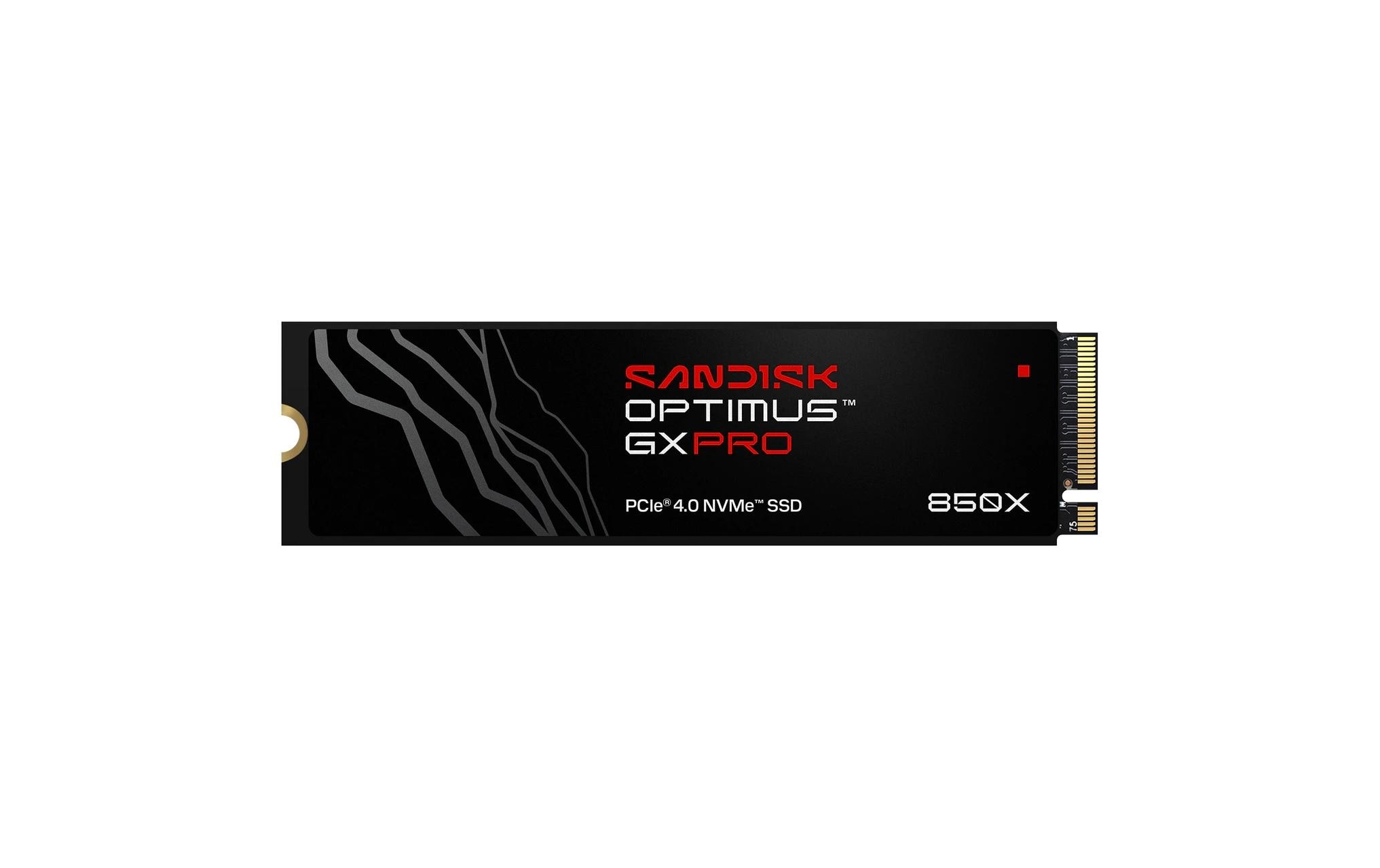 SanDisk Optimus GX PRO 850X 1TB NVMe, M.2 2280, 7300MB/s (l), 6300MB/s (s)