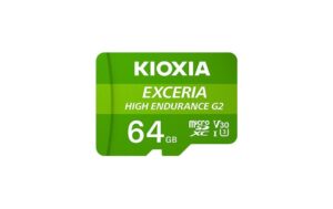 Kioxia mSDXC EXC HIGH END G2 64GB INK ADAP A1/V30, Lesen: 100MB/s, Schreiben: 50MB/s