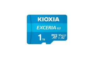 Kioxia mSDXC EXCERIA G3 1TB INK ADAP A2/V30, Lesen: 160MB/s, Schreiben: 50MB/s