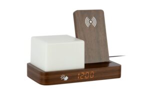 KARLSSON Wecker Retro Night Light LED Dark wood veneer kaufen Schweiz | Mediatech.ch