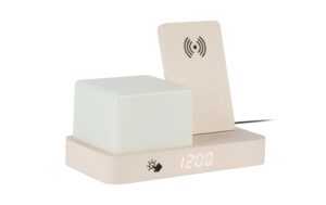 KARLSSON Wecker Retro Night Light LED White wash veneer kaufen Schweiz | Mediatech.ch