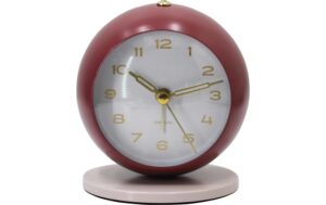 KARLSSON Wecker Reina Burgundy red with warm grey kaufen Schweiz | Mediatech.ch