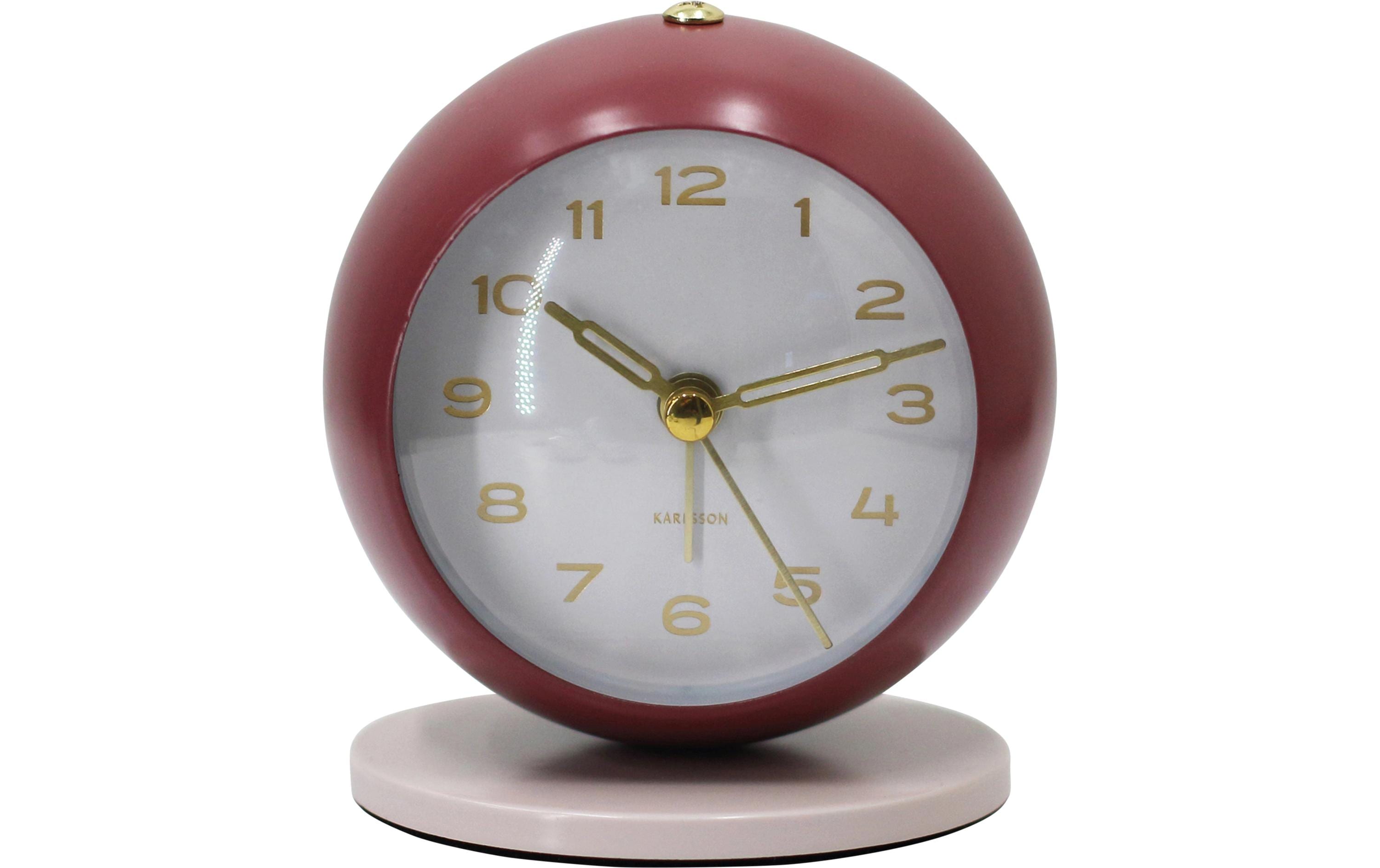 2040820 - Mediatech KARLSSON Wecker Reina Burgundy red with warm grey kaufen Schweiz | Mediatech.ch
