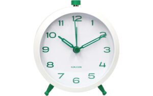 KARLSSON Wecker Button Retro White with retro green kaufen Schweiz | Mediatech.ch