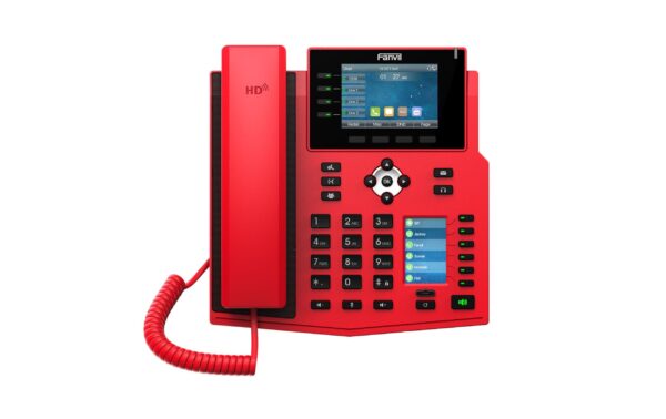 2042663_2 - Mediatech Fanvil X5U V2, Rot SIP-Tischtelefon