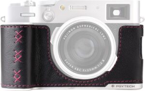 PGYTECH Leather Camera Case For FUJIFILM X10VI Midnight Black