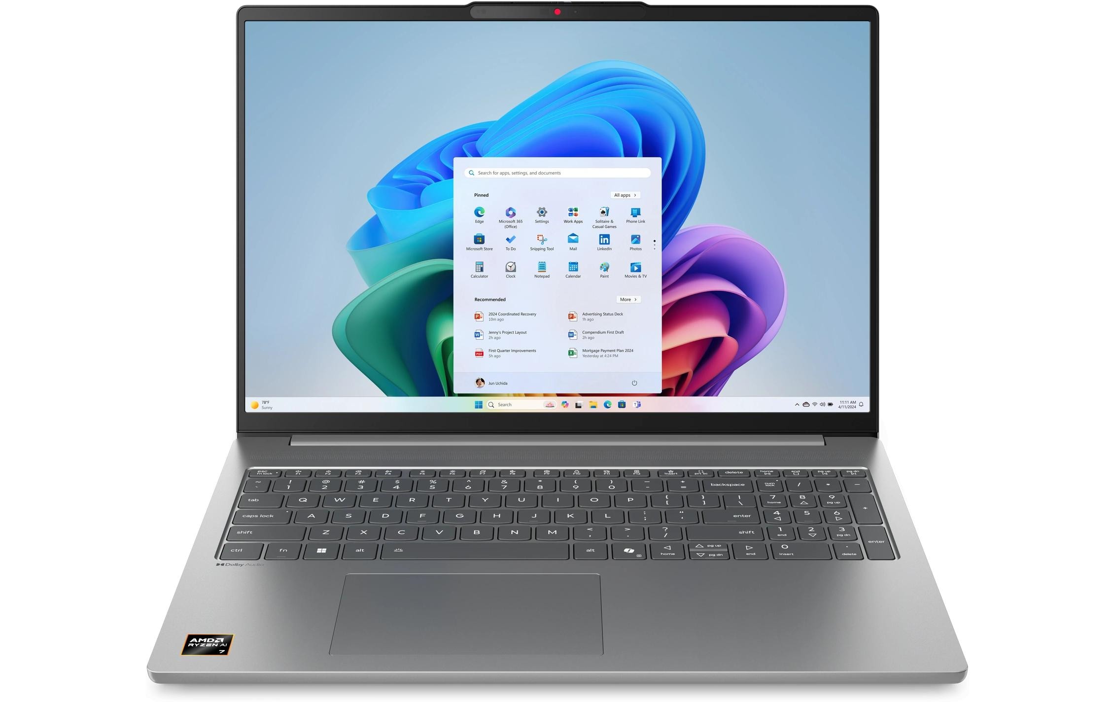 2044148 - Mediatech Lenovo Ideapad Slim 5, Ryzen 7 8845HS,W11-H 16 WUXGA, 32GB, 1TB SSD