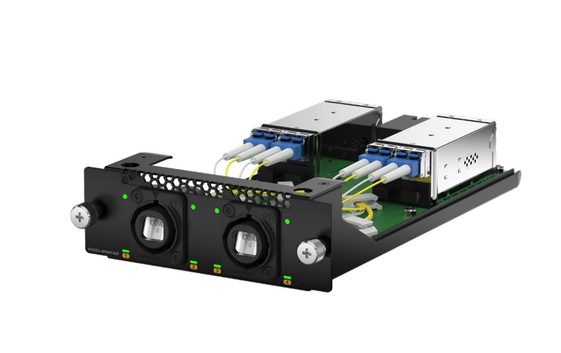 2044595 - Mediatech Netgear M350 Switching Modul 2x Neutrik opticalCON QUAD 4x SMF kaufen Schweiz | Mediatech.ch