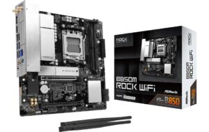 ASRock B850M ROCK WIFI, mATX, AM5 AMD B850, AM5, 2x DDR5, PCIe 5.0