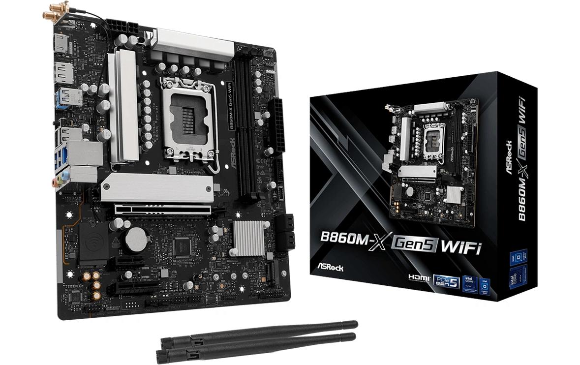 ASRock B860M-X GEN5 WIFI, mATX, LGA1851 Intel B860, LGA1851, 2x DDR5, PCIe 5.0 kaufen Schweiz | Mediatech.ch