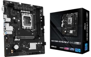 ASRock H610M-HVS/M.2 D5 G5, mATX, LGA1700 Intel H610, LGA1700, 2x DDR5, PCIe 5.0