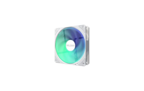 2044896_8 - Mediatech ASRock Challenger White 360 Digital Liquid CPU Cooler, 3.4 Disp., 3x120mm ARGB