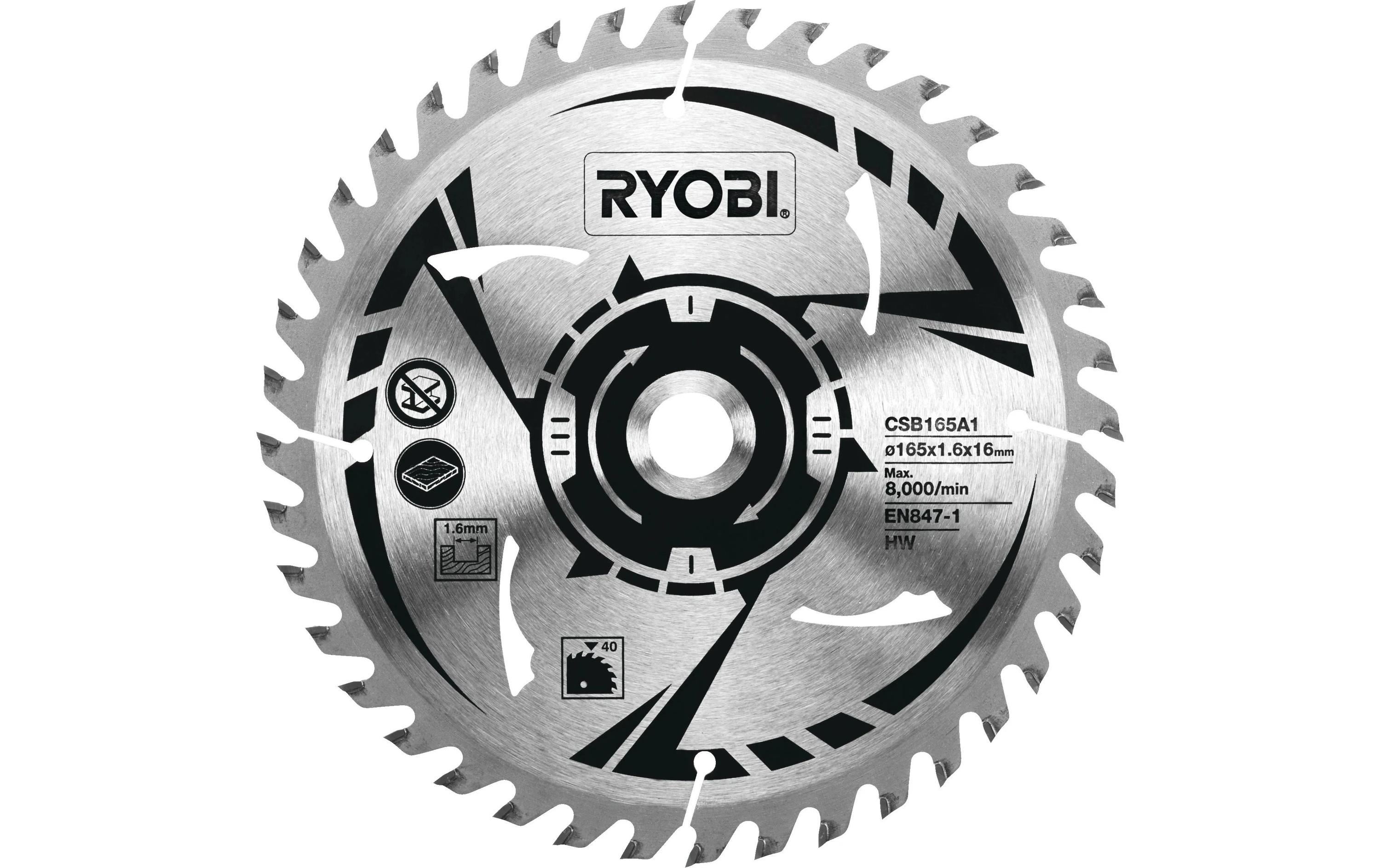 RYOBI HM-Sägeblatt CSB165A1, 165/16 mm Passend für RYOBI Handkreissäge R18CS kaufen Schweiz | Mediatech.ch