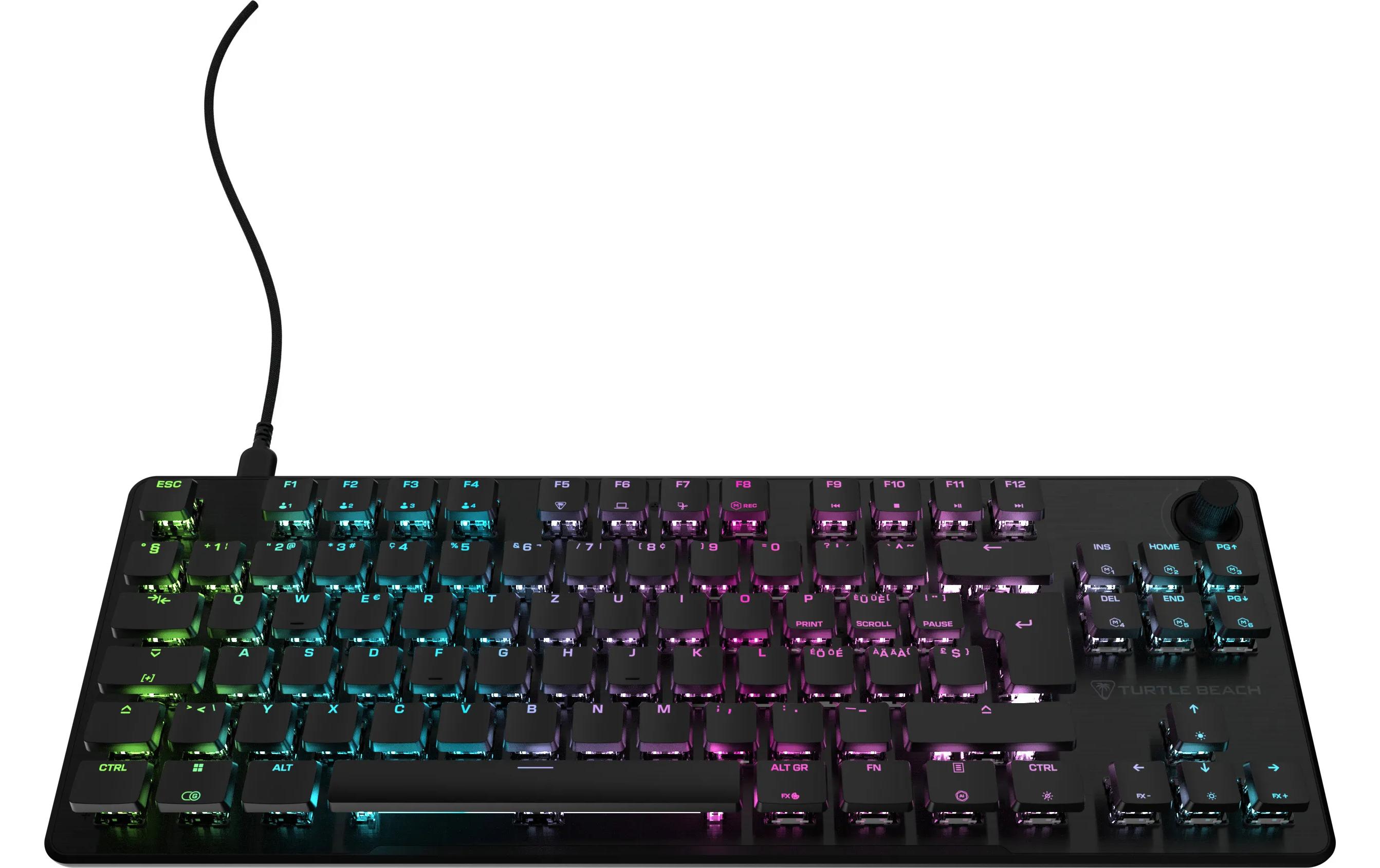 2052199_1 - Mediatech Turtle Beach Vulcan II TKL RGB CH, Gaming, Mech, Linear Switch, Black