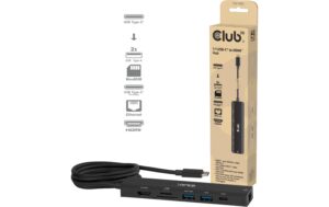 Club 3D, HDMI Hub Type-C 7 in 1 HDMI, USB-A, PD Type-C, Ethernet, MicroSD