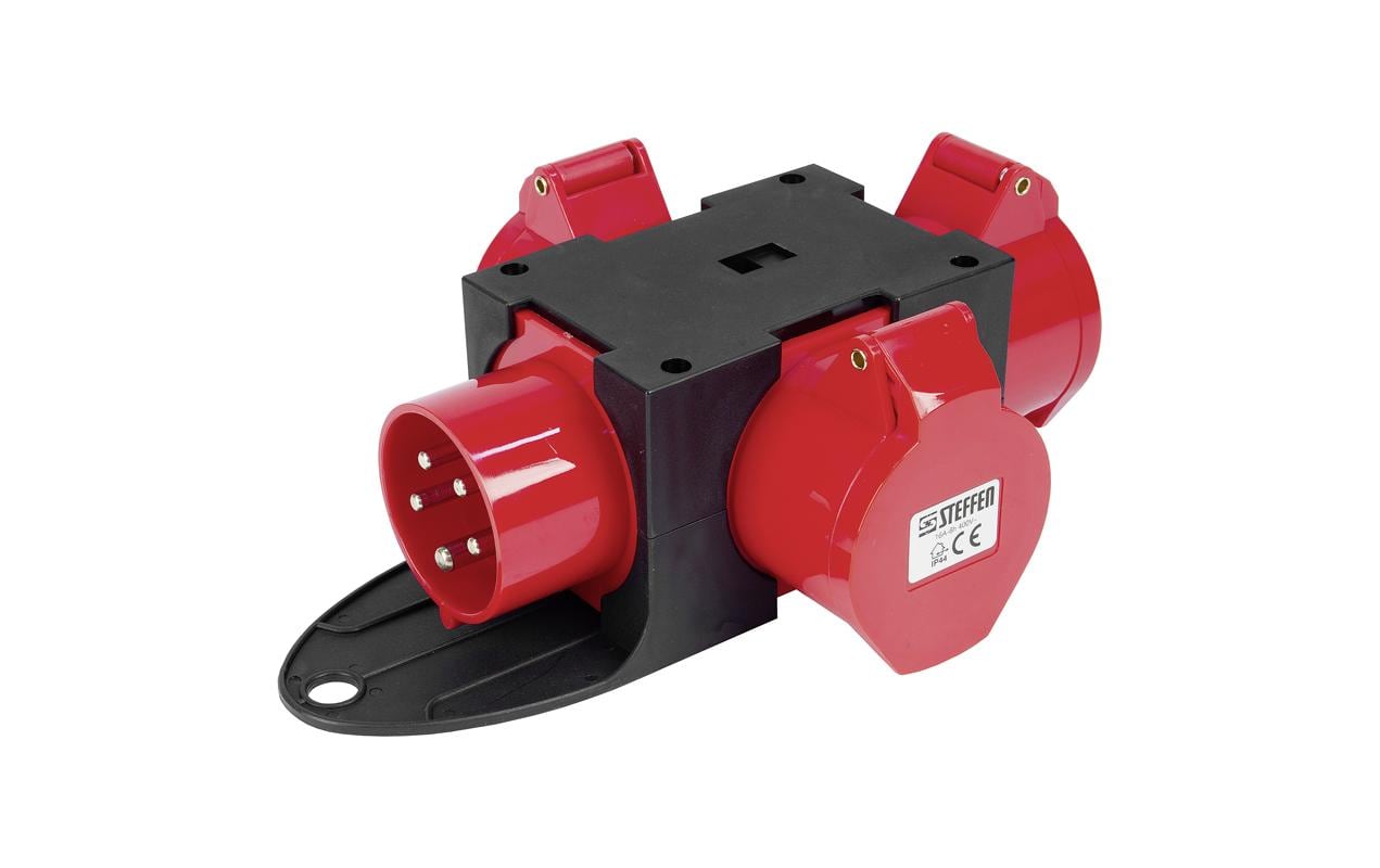 2053382 - Mediatech Steffen CEE Verteiler 16A 5P 415V 1x Gerätestecker CEE 16/5 3xCEE 16/5 kaufen Schweiz | Mediatech.ch