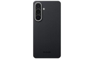 iPitaka Aramid Aaron Button Edge Case Galaxy S26, Magsafe, Black Grey