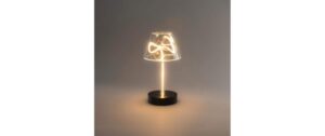 Konstsmide USB-Tischleuchte Edison transpartenter Kunststoff, sz Kunststoff