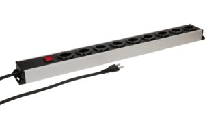 Steckdosenleiste Power Line 9x Typ 23 grau/schwarz Schalter 1.5m
