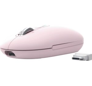 Trust Maus Seron hyperscroll slim pink Mehrgeräte-Funkverbindung
