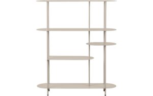House Nordic Regal Rieti, Sand 31x118x139 cm, Metall