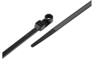 Kabelbinder mit Schraubenloch schwarz 171.5mm x 3.7mm 100 Stück