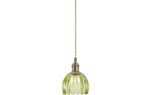 Markslöjd Pendelleuchte GOTA 1L, antiker messing/grün