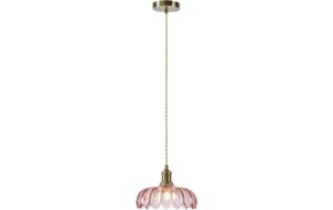 Markslöjd Pendelleuchte KURAGE 1L, antiker messing/pink