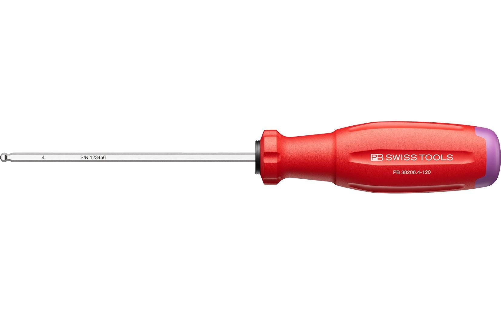 2057848 - Mediatech PB Swiss Tools SwissGrip Evo Kugelkopf-Schraubenzieher PB 38206.4-120 kaufen | Mediatech.ch