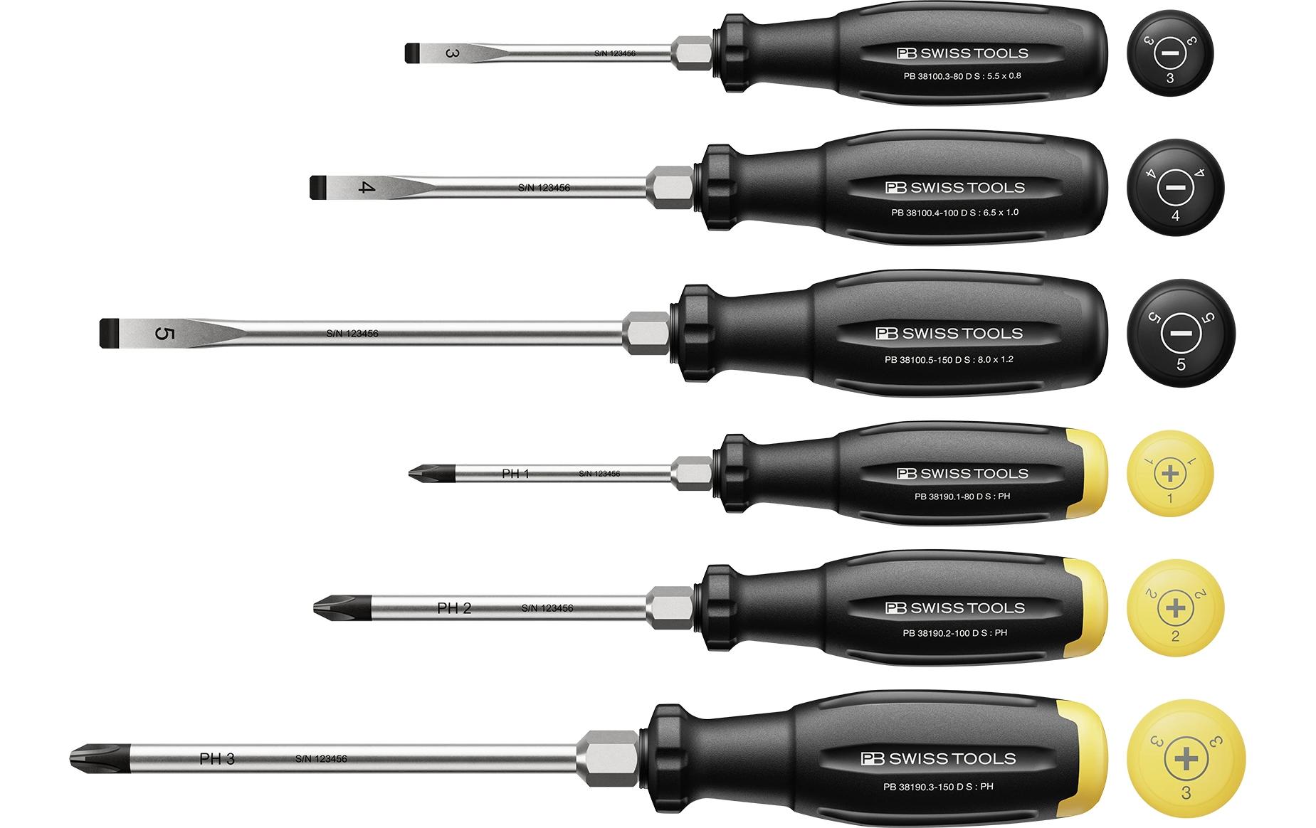 SwissGrip Evo Schrz.-Set für SLOT&PH PB 38249.D