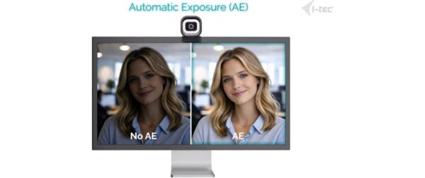 I-TEC SOLOMON 700 Stream, 4K Webcam mit Ring Licht, schwarz