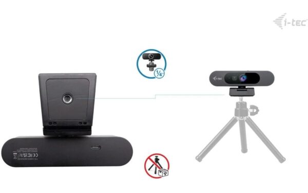 2058509_5 - Mediatech I-TEC SOLOMON PRO 900, 4K Webcam AI Auto Framing, schwarz