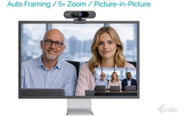 2058509_6 - Mediatech I-TEC SOLOMON PRO 900, 4K Webcam AI Auto Framing, schwarz