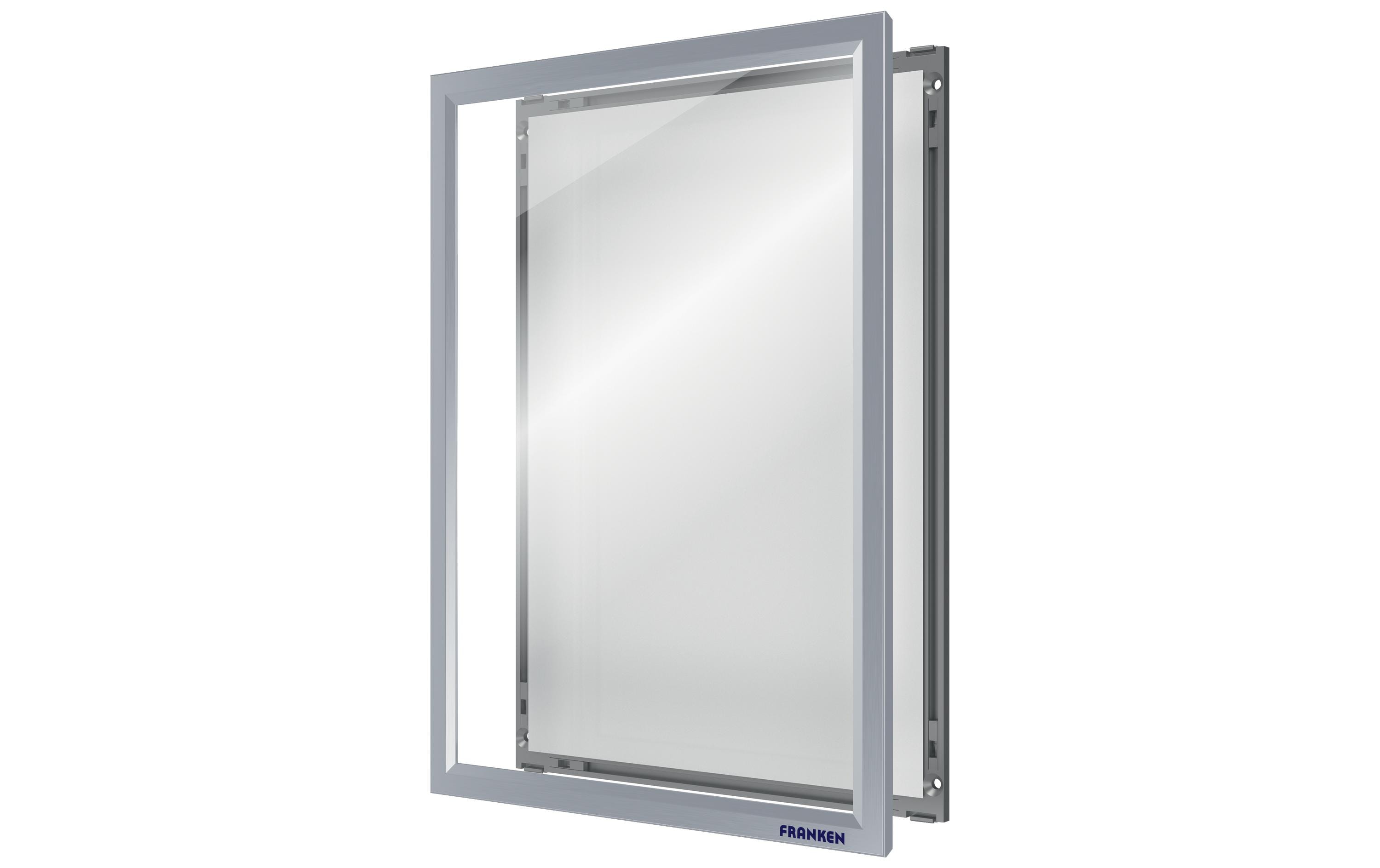 FRANKEN Aushangrahmen ECO CLICK A4 grau