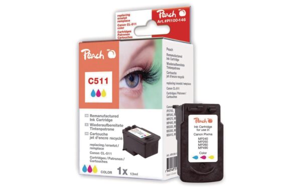 206822 - Mediatech Peach Druckkopf Canon CL-511 color zu IP 2702/2700, 12.8ml 385 Seiten kaufen Schweiz | Mediatech.ch