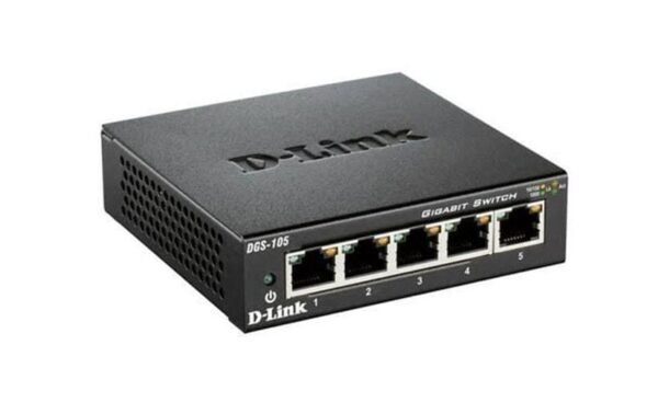 206947 - Mediatech D-Link DGS-105/E: 5Port Switch, 1Gbps Eco Metalgehäuse, ext. NT, lüfterlos kaufen Schweiz | Mediatech.ch