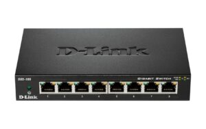 D-Link DGS-108/E: 8Port Switch, 1Gbps Eco Metalgehäuse, ext. NT, lüfterlos kaufen Schweiz | Mediatech.ch
