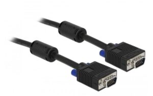 Monitorkabel VGA, M/M, 2 Meter Stecker-Stecker, 2xFerritkern, 15Pin