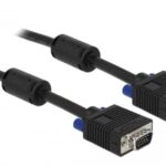 Monitorkabel VGA, M/M, 3 Meter Stecker-Stecker, 2xFerritkern, 15Pin