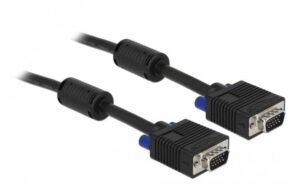 207649 - Mediatech Monitorkabel VGA, M/M, 5 Meter Stecker-Stecker, 2xFerritkern, 15Pin