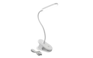 MSCH Akku-Tisch Clipleuchte USB-C 5V, 2.5W, 160lm, 4000K, 3 Step dimming, ws