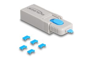 Delock USB Port Blocker Set, microUSB,5 Stk Schutz von USB-Ports,mit Verschlusswerkzeug