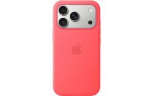 Apple Silicone Case, Mag Safe iPhone 17 Pro, Bright Guava
