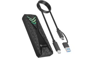 RAIDSONIC ICY BOX ext. M.2 NVMe Gehäuse Schwarz, USB 3.2 Type-C, M.2 NVMe SSD, RGB kaufen | Mediatech.ch