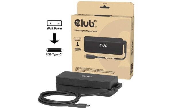 Club 3D Leptop-charger 140W schwarz