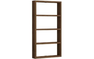 Woody Fashion Wandregal Quator Wallnuss, 43,2x80x9 cm