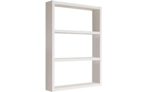 Woody Fashion Wandregal Weiss, 43x2x60x9 cm